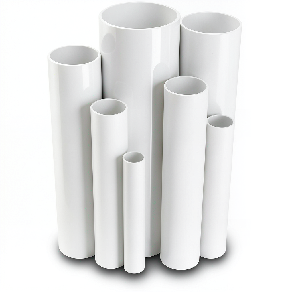 مواسير UPVC جدول 80 مقاس ¾ إنش سمك 3.9 مم لون أبيض