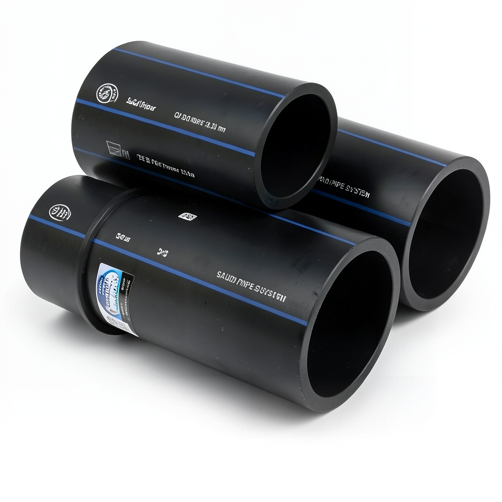 أنابيب SPS HDPE PE 80 ضغط 12.5 بار قطر خارجي 400 مم سمك 36.3 مم أسود | مصنع أنظمة الانابيب السعودي (SPS)