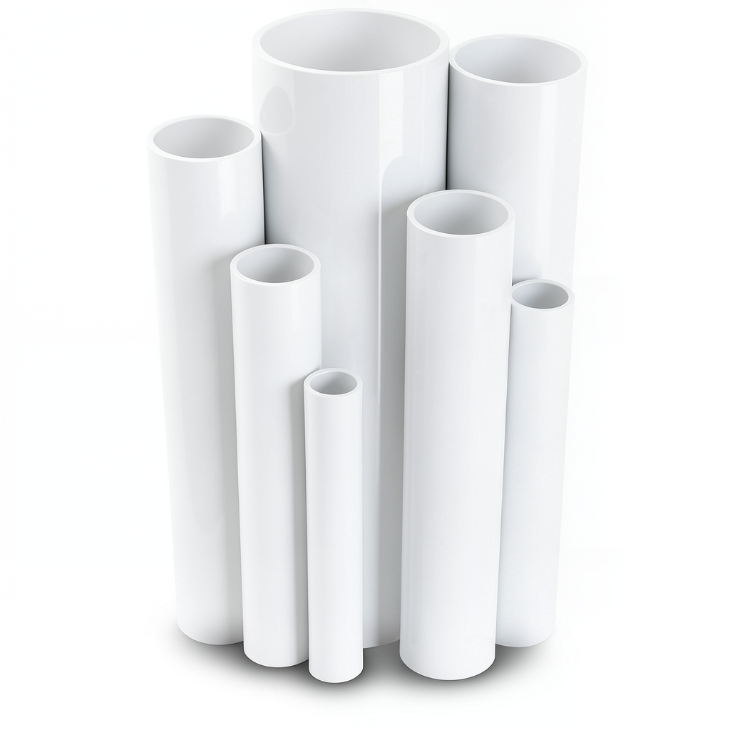 مواسير UPVC ضغط 2.5 بار قطر خارجي 250 مم سمك 2.0 مم لون أبيض