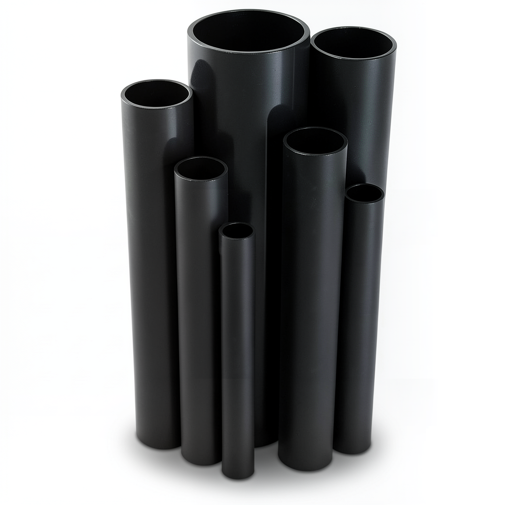 UPVC Pipes Nominal Pressure 16 Bar Outside Diameter 225 mm Thickness 16.7 mm Black
