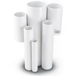 مواسير UPVC جدول 80 مقاس 2 إنش سمك 5.5 مم لون أبيض