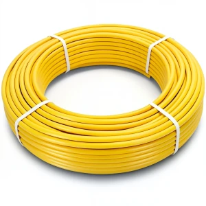 أنابيب HDPE PE 80 ضغط 8 بار قطر خارجي 125 مم سمك 11.4 مم لون أصفر
