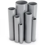 مواسير UPVC جدول 40 مقاس ½ إنش سمك 2.8 مم لون رمادي
