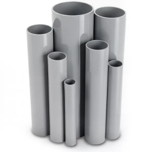 UPVC Pipes Schedule 40 Size ½ inch Thickness 2.8 mm Gray
