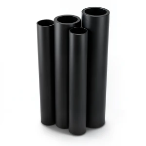أنابيب HDPE PE 80 ضغط 8 بار قطر خارجي 450 مم سمك 26.7 مم لون أسود