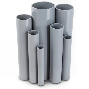 مواسير UPVC ضغط 2.5 بار قطر خارجي 280 مم سمك 2.3 مم لون رمادي