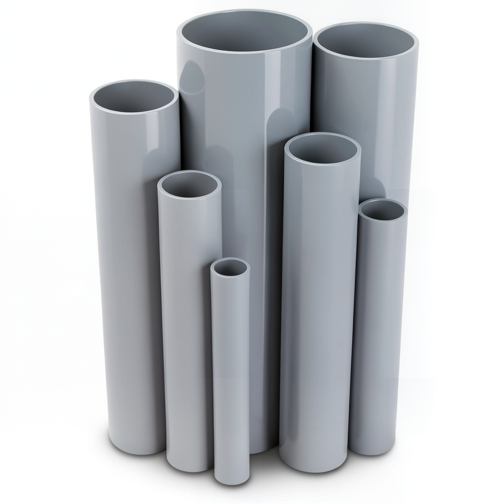 UPVC Pipes Pressure 2.5 Bar Outside Diameter 280 mm Thickness 2.3 mm Gray
