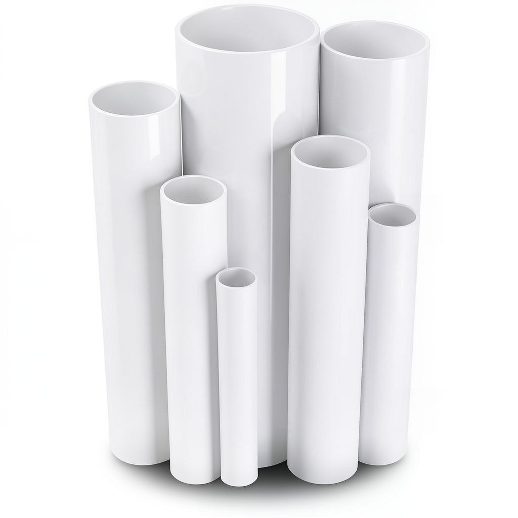 UPVC Pipes Schedule 80 Size 1 ½ inch Thickness 5.10 mm White