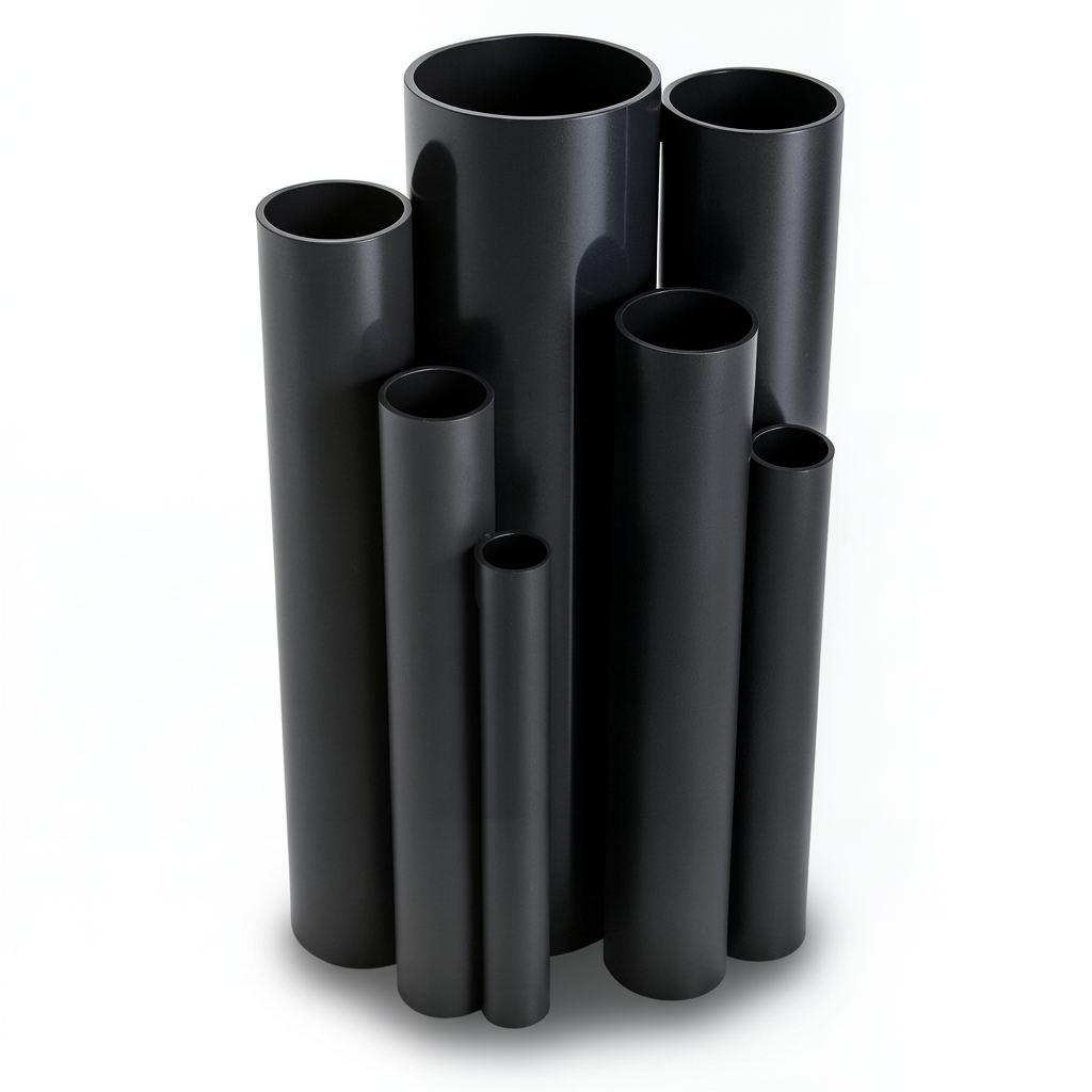 مواسير UPVC ضغط اسمي 4 بار قطر خارجي 280 مم سمك 5.5 مم لون اسود
