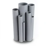مواسير UPVC جدول 40 مقاس ¾ إنش سمك 2.9 مم لون رمادي