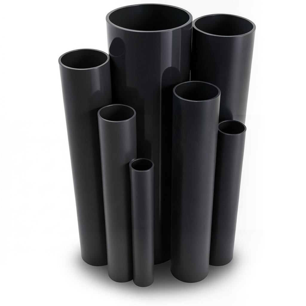 UPVC Pipes Pressure 2.5 Bar Outside Diameter 280 mm Thickness 2.3 mm Black