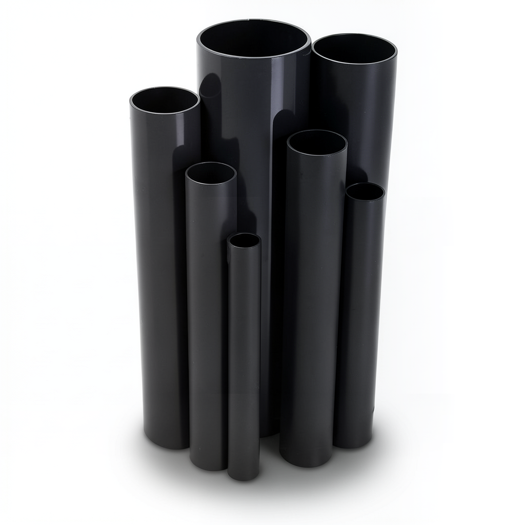 مواسير UPVC جدول 40 مقاس ¾ إنش سمك 2.9 مم لون أسود