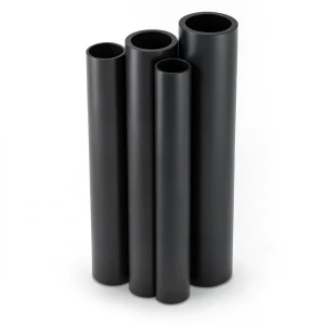 مواسير HDPE PE 100 ضغط 10 بار قطر خارجي 500 مم سمك 29.7 مم لون أسود