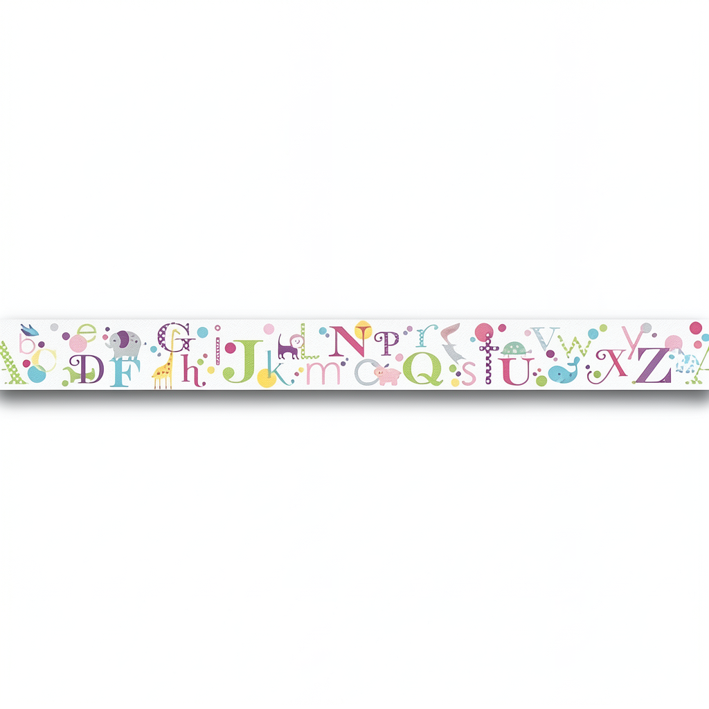 Youth and Children Wall Decoration 10m x 0.53m Multicolor