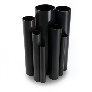 مواسير UPVC جدول 40 مقاس ½ إنش سمك 2.8 مم لون أسود