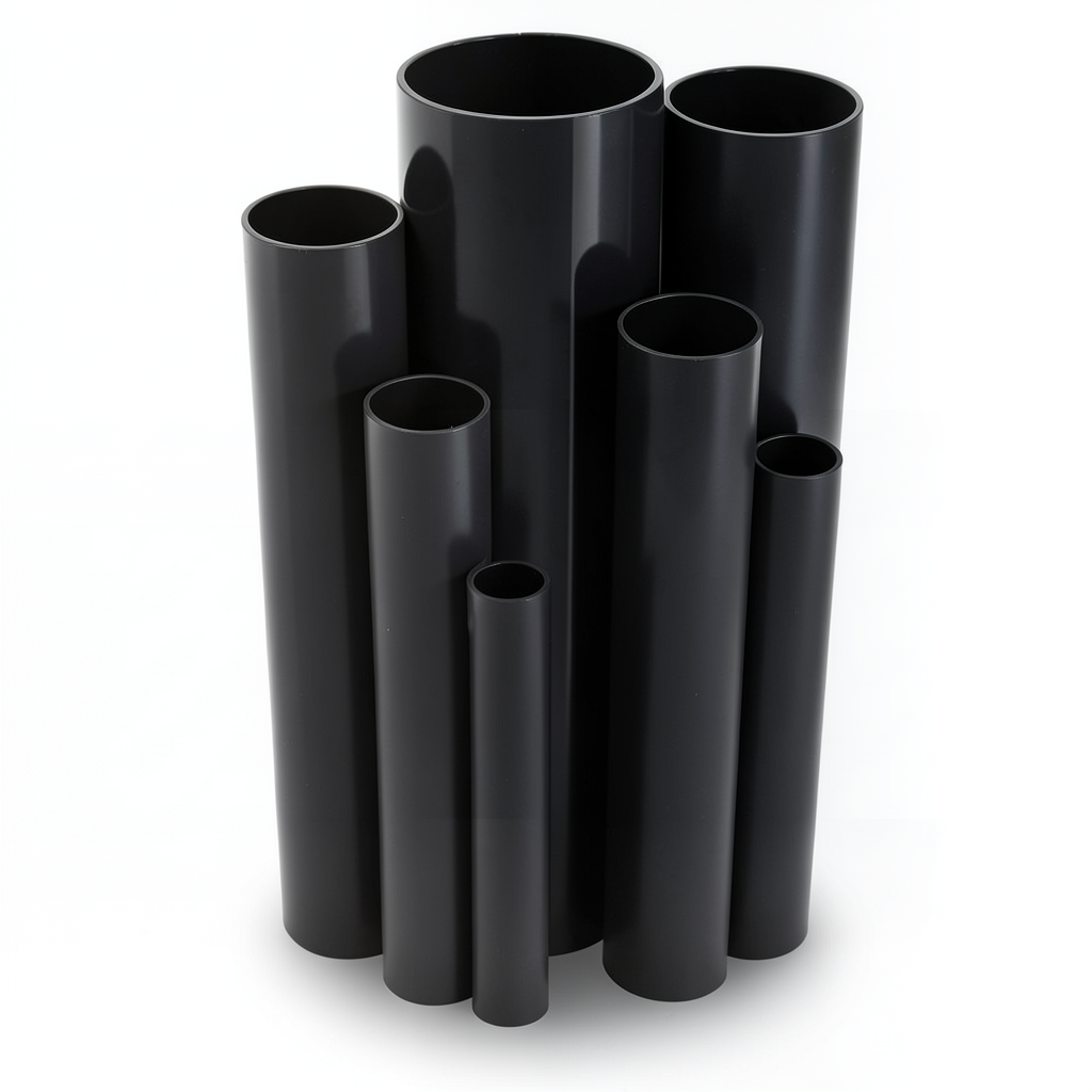 مواسير UPVC ضغط اسمي 4 بار قطر خارجي 280 مم سمك 5.5 مم لون اسود
