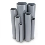 مواسير UPVC جدول 40 مقاس ¾ إنش سمك 2.9 مم لون رمادي