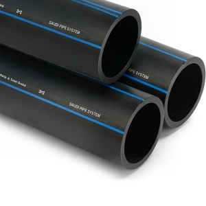 أنابيب HDPE السعودي PE 80 ضغط 8 بار قطر خارجي 400 مم سمك 23.7 مم لون اسود | مصنع أنظمة الانابيب السعودي (SPS)