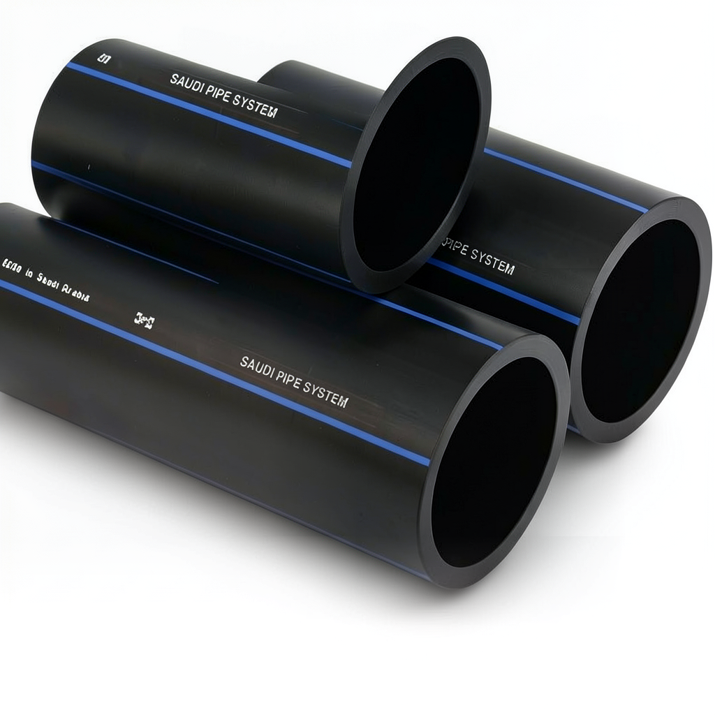 SPS HDPE Pipes PE 80 Pressure 12.5 Bar OD 400 mm Thickness 36.3 mm Black | Saudi Pipes Systems (SPS)