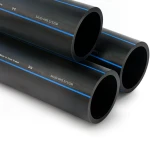 مواسير HDPE السعودي PE 80 ضغط 8 بار قطر خارجي 450 مم سمك 26.7 مم لون اسود | مصنع أنظمة الانابيب السعودي (SPS)