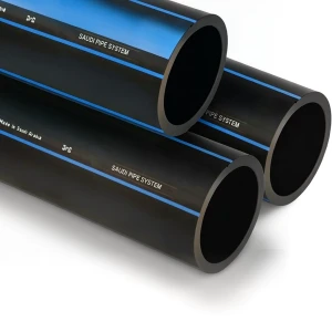 SPS HDPE Pipes PE 80 Pressure 8 Bar Outside Diameter 400 mm Thickness 23.7 mm Black | Saudi Pipes Systems (SPS)