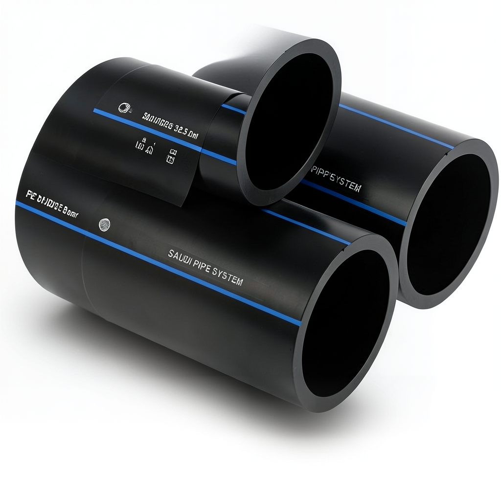 SPS HDPE Pipes PE 80 Pressure 12.5 Bar OD 400 mm Thickness 36.3 mm Black | Saudi Pipes Systems (SPS)
