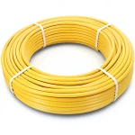 أنابيب HDPE PE 80 ضغط 8 بار قطر خارجي 125 مم سمك 11.4 مم لون أصفر