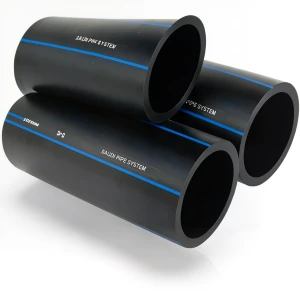 مواسير HDPE PE 80 ضغط 8 بار قطر خارجي 500 مم سمك 29.7 مم لون أسود | مصنع أنظمة الانابيب السعودي (SPS)
