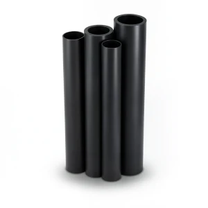 أنابيب HDPE PE 80 ضغط 8 بار قطر خارجي 450 مم سمك 26.7 مم لون أسود