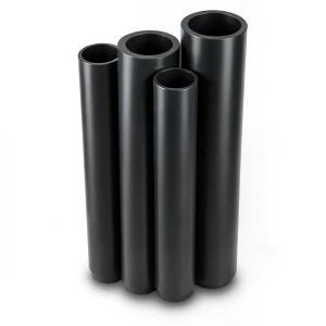مواسير HDPE PE 100 ضغط 10 بار قطر 450 مم سمك 26.7 مم لون أسود