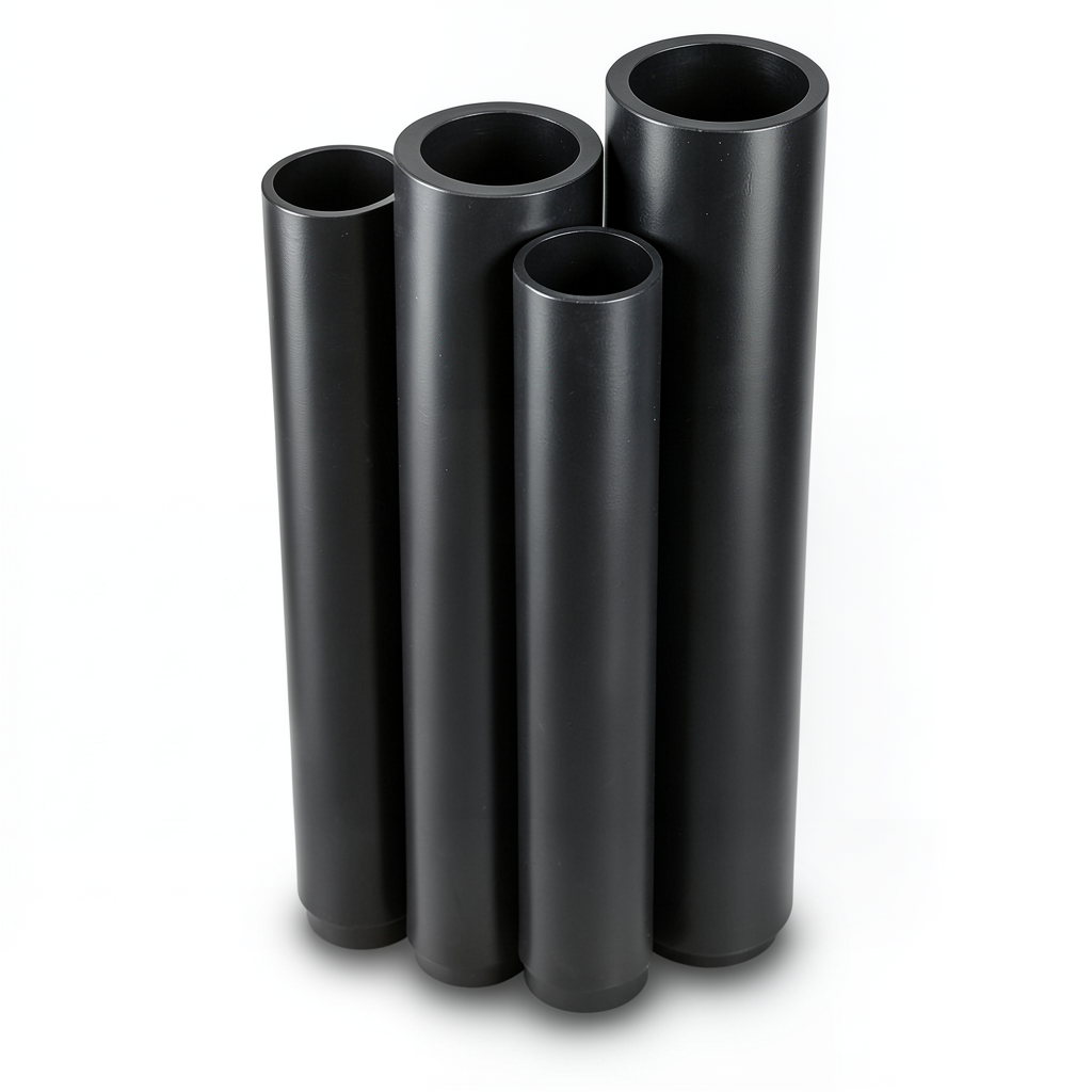 مواسير HDPE PE 100 ضغط 10 بار قطر 450 مم سمك 26.7 مم لون أسود