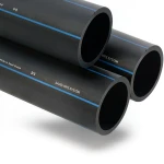 SPS HDPE Pipes PE 80 Pressure 8 Bar OD 450 mm Thickness 26.7 mm Black | Saudi Pipes Systems (SPS)