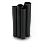 أنابيب HDPE PE 80 ضغط 8 بار قطر خارجي 500 مم سمك 29.7 مم لون أسود