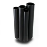 مواسير HDPE PE 100 ضغط 10 بار قطر خارجي 500 مم سمك 29.7 مم لون أسود