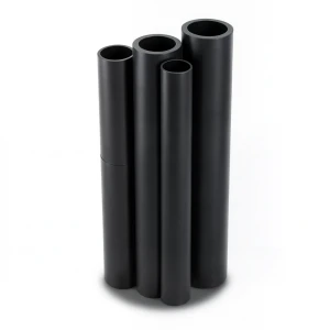 أنابيب HDPE PE 80 ضغط 8 بار قطر 560 مم سمك 33.2 مم لون أسود