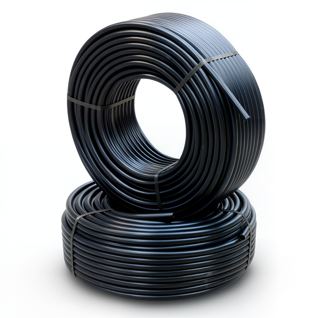 أنابيب HDPE الراجحي PE 80 ضغط 8 بار قطر خارجي 40 مم سمك 2.4 مم لون أسود