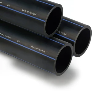 مواسير HDPE السعودي PE 80 ضغط 8 بار قطر خارجي 560 مم سمك 33.2 مم لون اسود | مصنع أنظمة الانابيب السعودي (SPS)