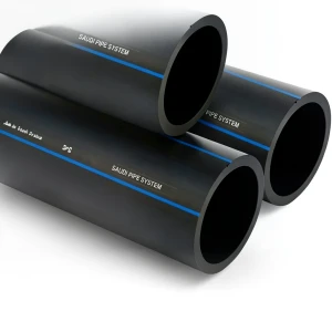 مواسير HDPE SPS PE 80 ضغط 12.5 بار قطر خارجي 560 مم سمك 50.8 مم لون أسود | مصنع أنظمة الانابيب السعودي (SPS)