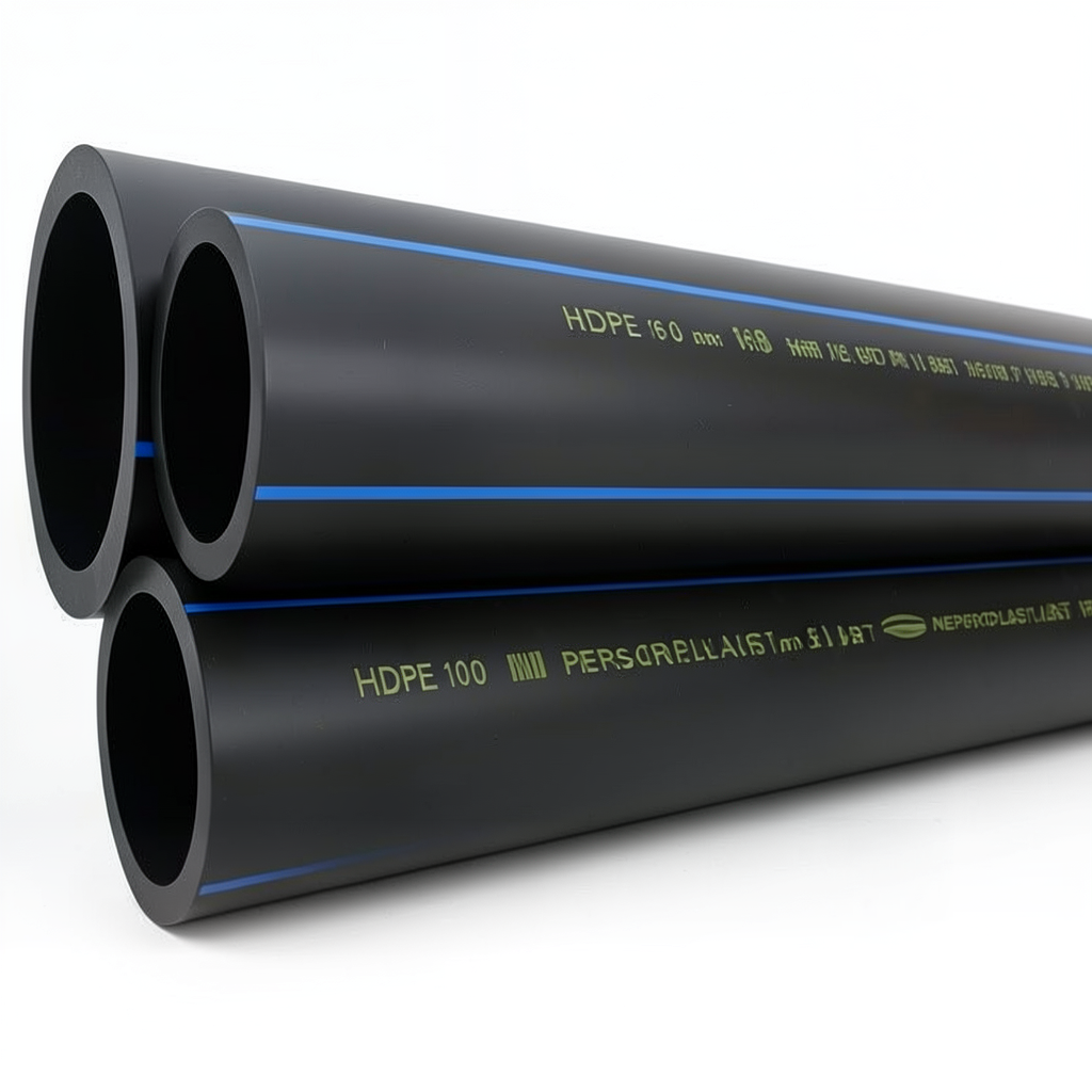 أنابيب HDPE PE 80 ضغط 16 بار قطر خارجي 16 مم سمك 1.8 مم لون أسود | نيبروبلاست