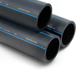 SPS HDPE Pipes PE 80 Pressure 8 Bar Outside Diameter 560 mm Thickness 33.2 mm Black | Saudi Pipes Systems (SPS)