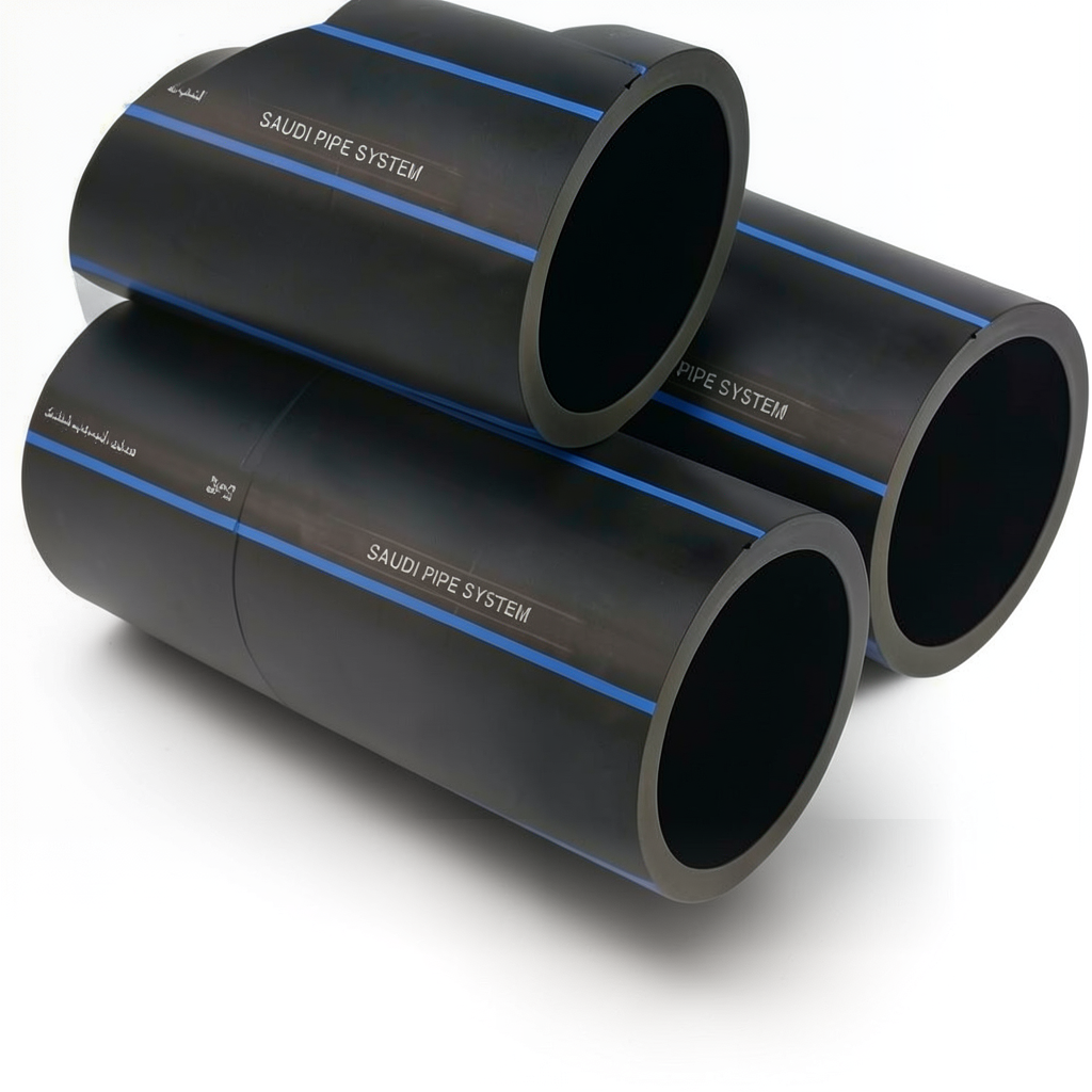 SPS HDPE Pipes PE 80 Pressure 12.5 Bar Outside Diameter 560 mm Thickness 50.8 mm Black | Saudi Pipes Systems (SPS)