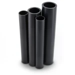 مواسير HDPE PE 80 ضغط 8 بار سمك 10.7 مم قطر خارجي 180 مم لون أسود