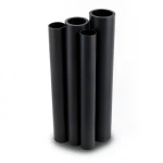 HDPE Pipes PE 80 8 Bar Outer Diameter 250 mm Thickness 14.8 mm Black