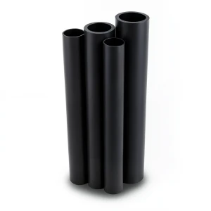 HDPE Pipes PE 80 8 Bar Outer Diameter 250 mm Thickness 14.8 mm Black