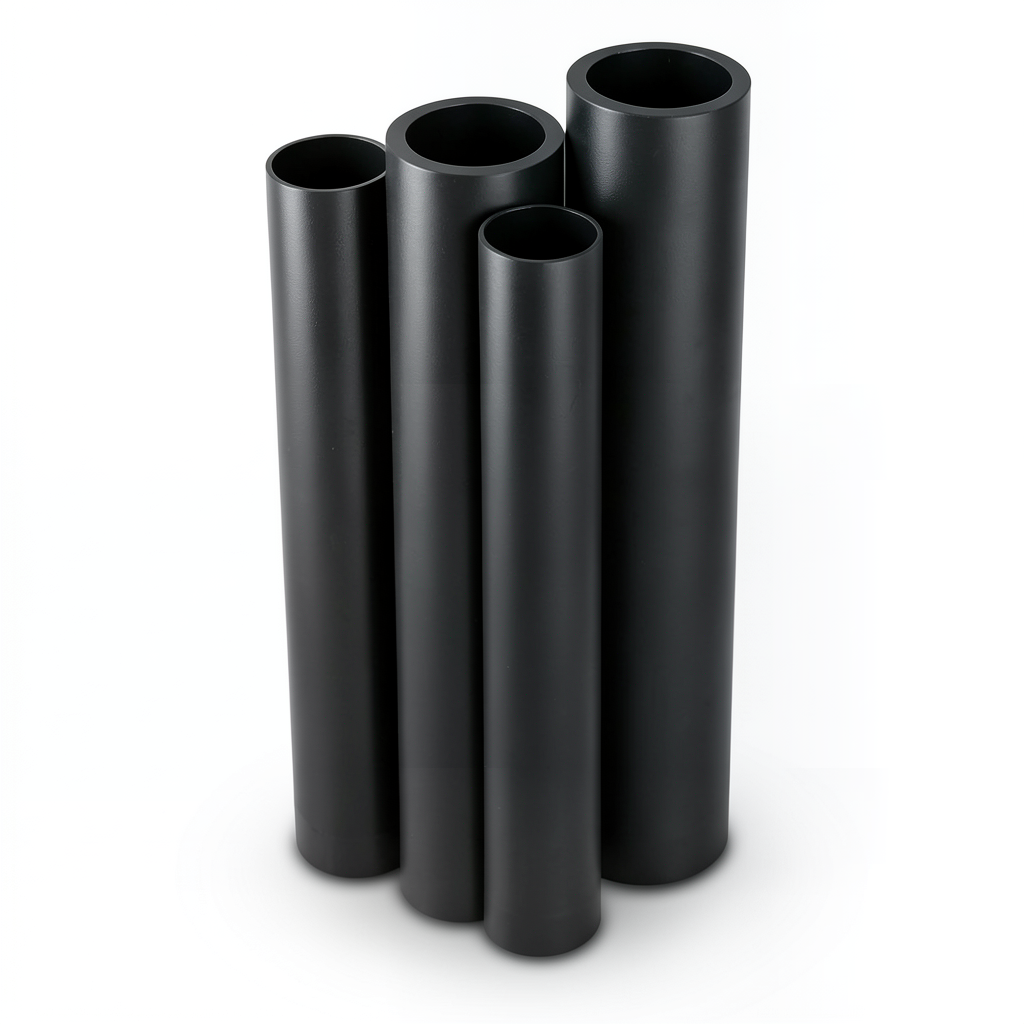 مواسير HDPE الراجحي PE 80 ضغط 8 بار قطر خارجي 200 مم سمك 11.9 مم لون أسود
