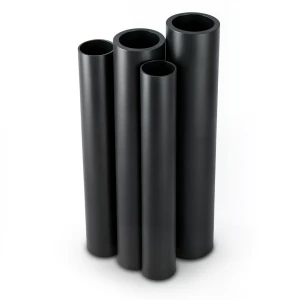 مواسير HDPE الراجحي PE 80 ضغط 8 بار قطر خارجي 200 مم سمك 11.9 مم لون أسود