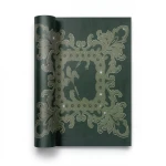 Patterned Wallpaper 10 m x 0.70 m Dark Green, Model 13070