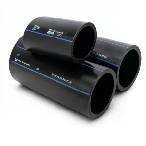 SPS HDPE Pipes PE 80 Pressure 8 Bar Outside Diameter 630 mm Thickness 37.4 mm Black | Saudi Pipes Systems (SPS)