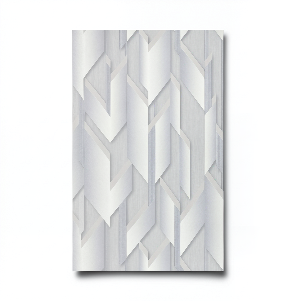 Geometric Wallpaper 10m x 0.53m Pale Gray, Model 10145-31