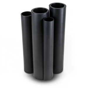 مواسير HDPE PE 80 ضغط 8 بار قطر خارجي 355 مم سمك 21.1 مم لون أسود